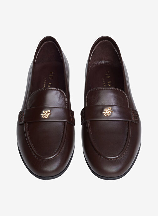 Ted Baker Kahverengi Kadın Deri Loafer Z10119 - Görsel 6