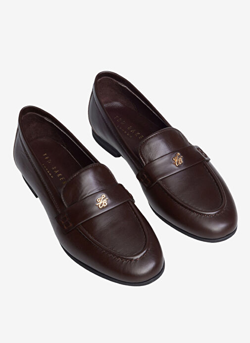 Ted Baker Kahverengi Kadın Deri Loafer Z10119 - Görsel 5