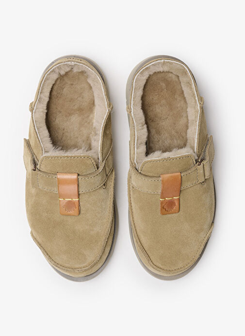 Satorisan Bej Erkek Süet Terlik UWABAKI CLOG (1030204) - Görsel 5