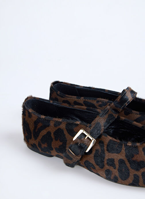 Ted Baker Kahverengi Kadın Deri Babet - Görsel 6