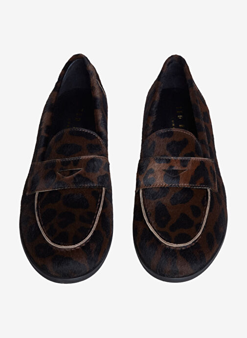 Ted Baker Ted Baker Deri Kahverengi Kadın Loafer Z9936