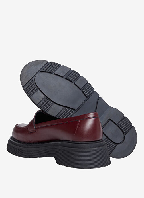 Ted Baker Bordo Kadın Deri Loafer Z10109 - Görsel 7