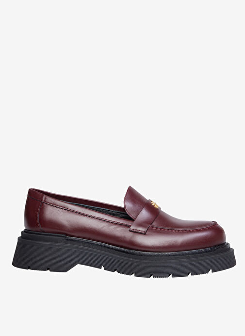 Ted Baker Bordo Kadın Deri Loafer Z10109 - Görsel 2
