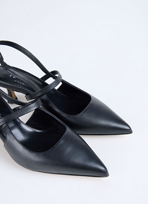 Ted Baker Siyah Kadın Deri Stiletto 3968 - Görsel 6
