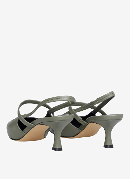Ted Baker Haki Kadın Deri Stiletto 3968 - Görsel 4