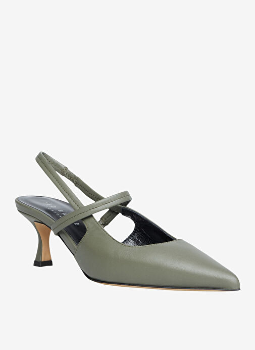 Ted Baker Haki Kadın Deri Stiletto 3968 - Görsel 3