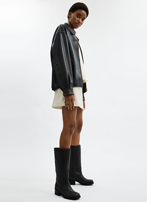 Coach Siyah Kadın Deri Çizme CCH81BLK - Görsel 8