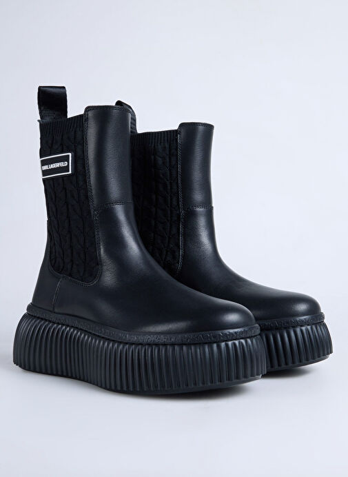 KARL LAGERFELD Siyah Kadın Deri Bot KL4236540X - Görsel 3