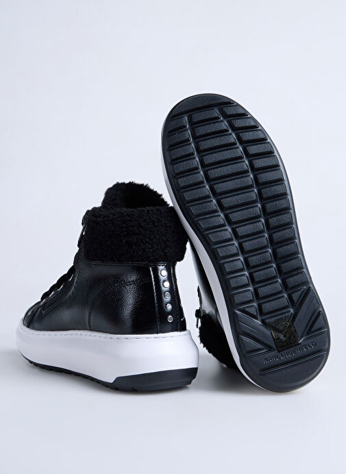 KARL LAGERFELD Siyah Kadın Deri Bot KL67555100 - Görsel 5