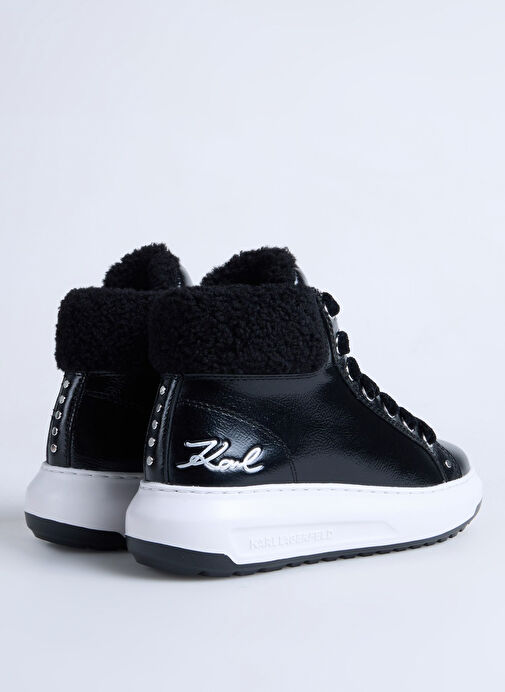 KARL LAGERFELD Siyah Kadın Deri Bot KL67555100 - Görsel 4