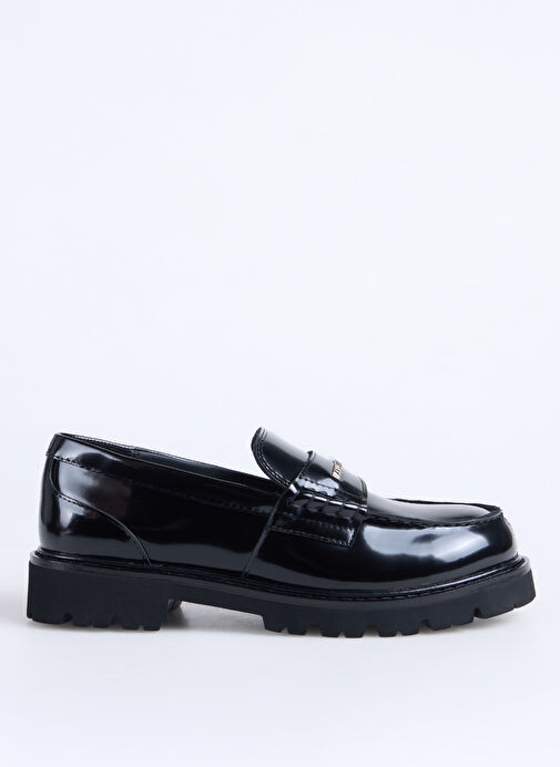 KARL LAGERFELD Siyah Kadın Deri Loafer KL42224000 - Görsel 2