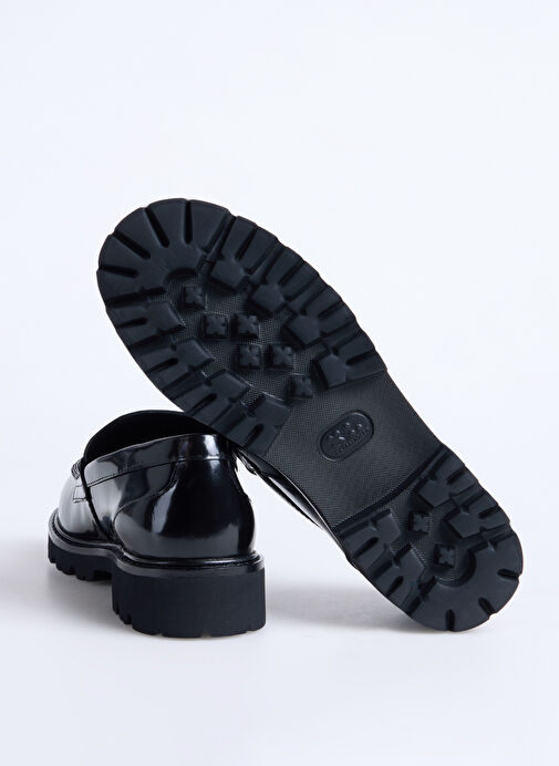 KARL LAGERFELD Siyah Kadın Deri Loafer KL42224000 - Görsel 5