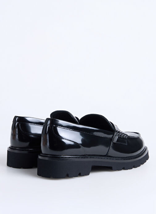 KARL LAGERFELD Siyah Kadın Deri Loafer KL42224000 - Görsel 4