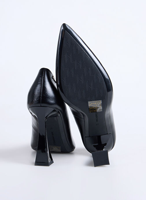 KARL LAGERFELD Siyah Kadın Deri Topuklu Ayakkabı KL32011100 - Görsel 5