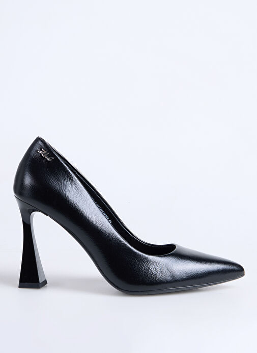 KARL LAGERFELD Siyah Kadın Deri Topuklu Ayakkabı KL32011100 - Görsel 2