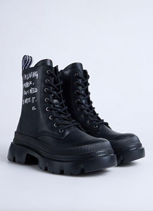 KARL LAGERFELD Siyah Kadın Deri Bot KL43553000 - Görsel 3
