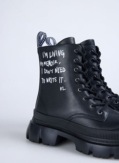 KARL LAGERFELD Siyah Kadın Deri Bot KL43553000 - Görsel 6