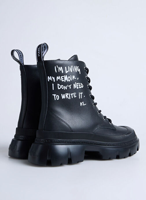 KARL LAGERFELD Siyah Kadın Deri Bot KL43553000 - Görsel 4