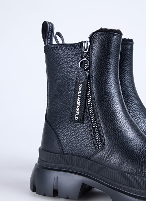 KARL LAGERFELD Siyah Kadın Deri Bot KL43566100 - Görsel 6