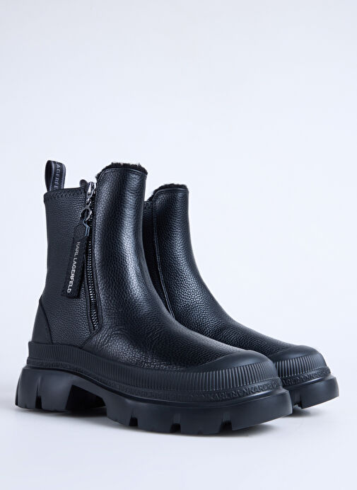 KARL LAGERFELD Siyah Kadın Deri Bot KL43566100 - Görsel 3