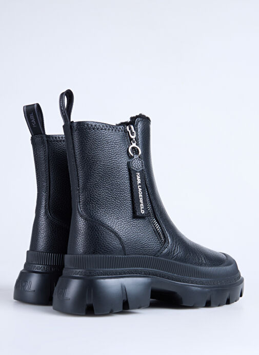 KARL LAGERFELD Siyah Kadın Deri Bot KL43566100 - Görsel 4