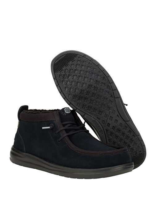 Hey Dude Siyah Erkek Süet Bot Wally Mid GripR Warmth - Görsel 3