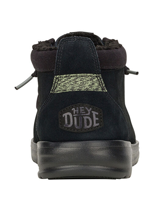 Hey Dude Siyah Erkek Süet Bot Wally Mid GripR Warmth - Görsel 5