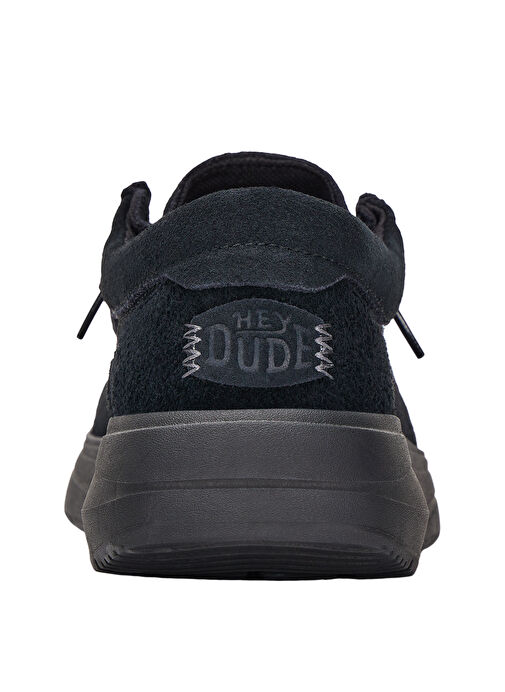 Hey Dude Siyah Erkek Süet Günlük Ayakkabı Wally COMF Suede - Görsel 8