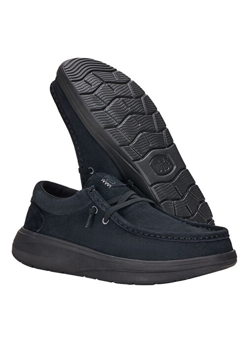 Hey Dude Siyah Erkek Süet Günlük Ayakkabı Wally COMF Suede - Görsel 6