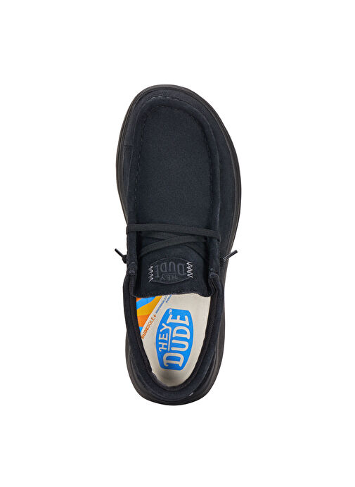 Hey Dude Siyah Erkek Süet Günlük Ayakkabı Wally COMF Suede - Görsel 5
