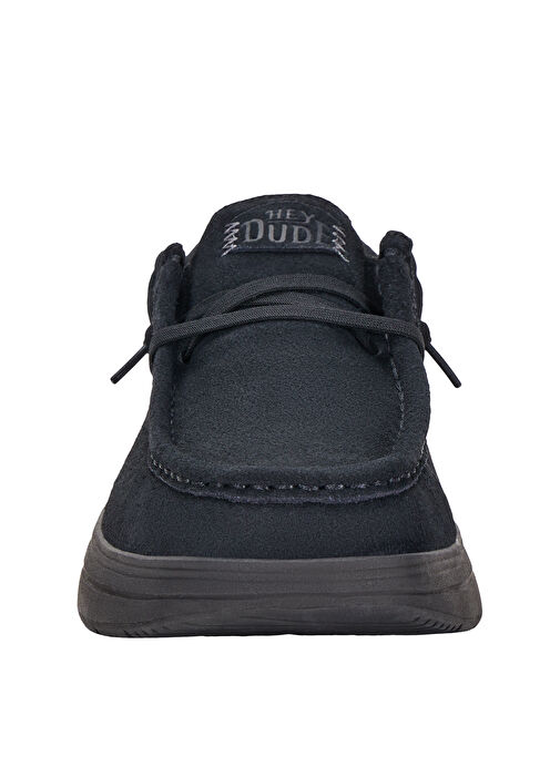 Hey Dude Siyah Erkek Süet Günlük Ayakkabı Wally COMF Suede - Görsel 7