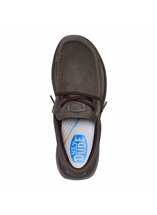 Hey Dude Kahverengi Erkek Süet Günlük Ayakkabı Wally COMF Suede - Görsel 4