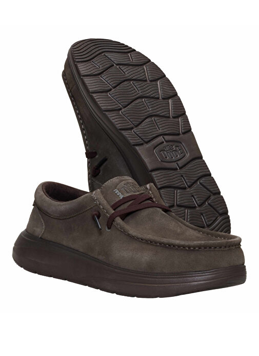 Hey Dude Kahverengi Erkek Süet Günlük Ayakkabı Wally COMF Suede - Görsel 5