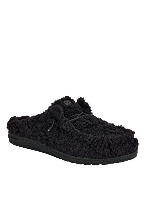 Hey Dude Siyah Erkek Yün Günlük Ayakkabı Wally Slipper - Görsel 3
