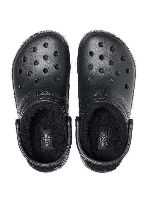 Crocs Siyah Erkek Terlik Classic Lined Clog - Görsel 4