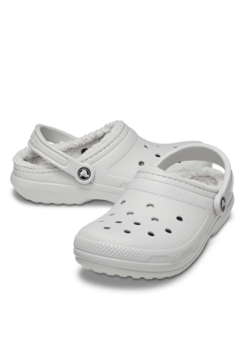 Crocs Gri Erkek Terlik Classic Lined Clog - Görsel 5