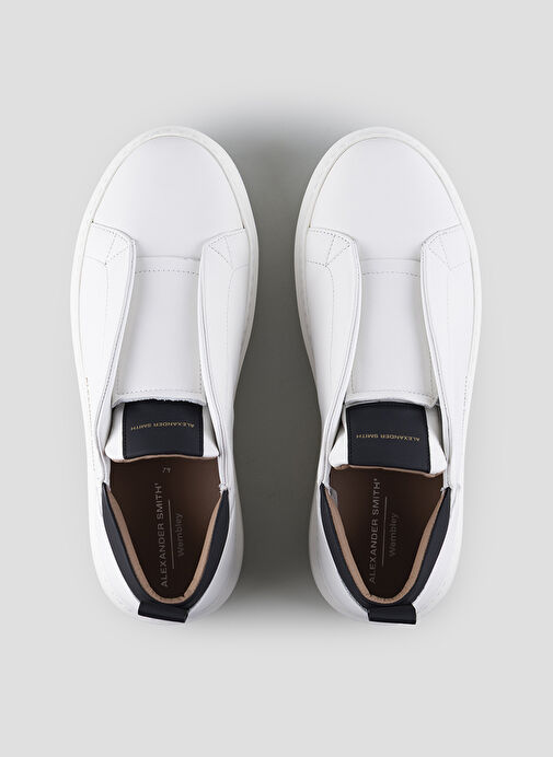 Alexander Smith Beyaz Erkek Sneaker WEMBLEY SLIP-ON - Görsel 4