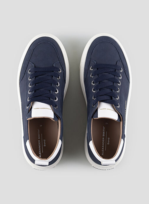 Alexander Smith Lacivert Erkek Deri Sneaker BOND - Görsel 4