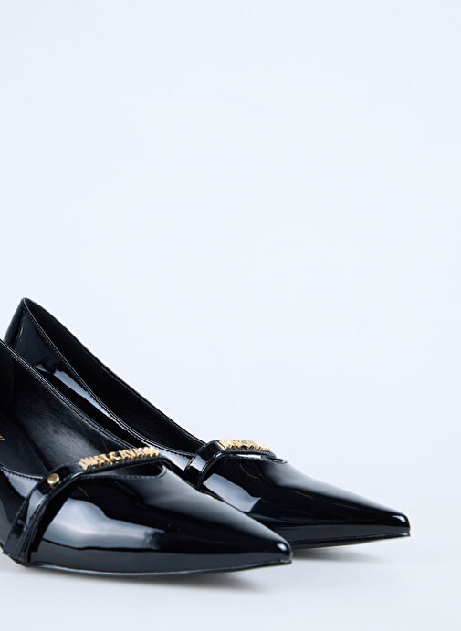 Just Cavalli Siyah Kadın Topuklu Ayakkabı 79RA3S40 - Görsel 6