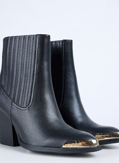 Versace Jeans Couture Siyah Kadın Topuklu Bot 79VA3S26899 - Görsel 6