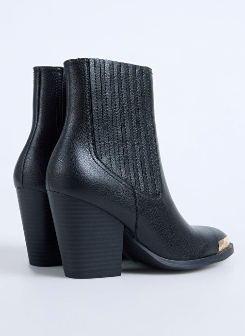 Versace Jeans Couture Siyah Kadın Topuklu Bot 79VA3S26899 - Görsel 4