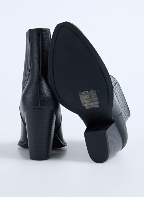 Versace Jeans Couture Siyah Kadın Topuklu Bot 79VA3S26899 - Görsel 5