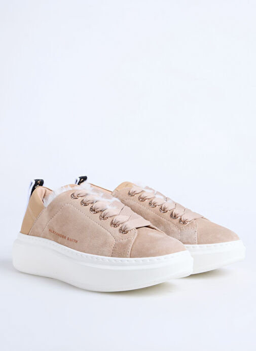 Alexander Smith Taba Kadın Deri Sneaker WEMBLEY FOLDED WOMAN - Görsel 3