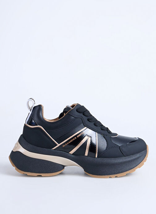 Alexander Smith Siyah Kadın Deri Sneaker VICTORIA WOMAN - Görsel 2