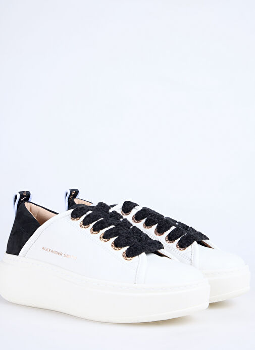 Alexander Smith Beyaz Deri Sneaker WEMBLEY HIGH WOMAN - Görsel 6