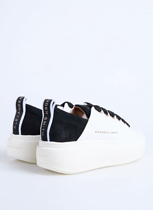 Alexander Smith Beyaz Deri Sneaker WEMBLEY HIGH WOMAN - Görsel 4