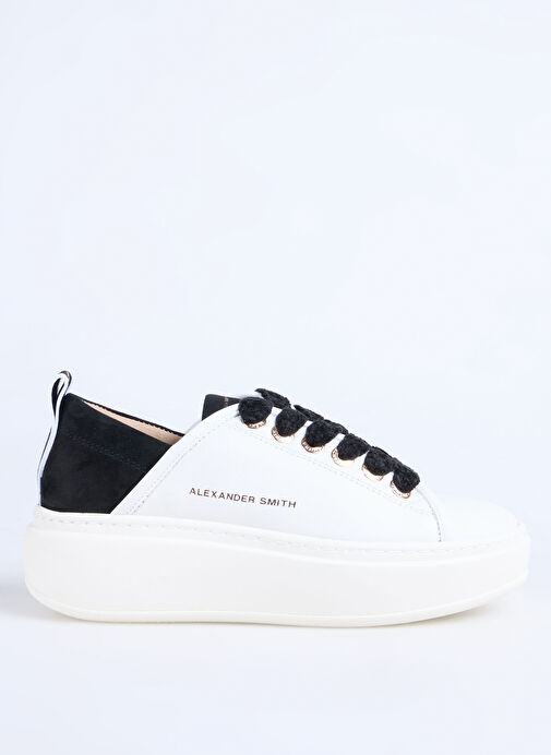 Alexander Smith Beyaz Deri Sneaker WEMBLEY HIGH WOMAN - Görsel 2