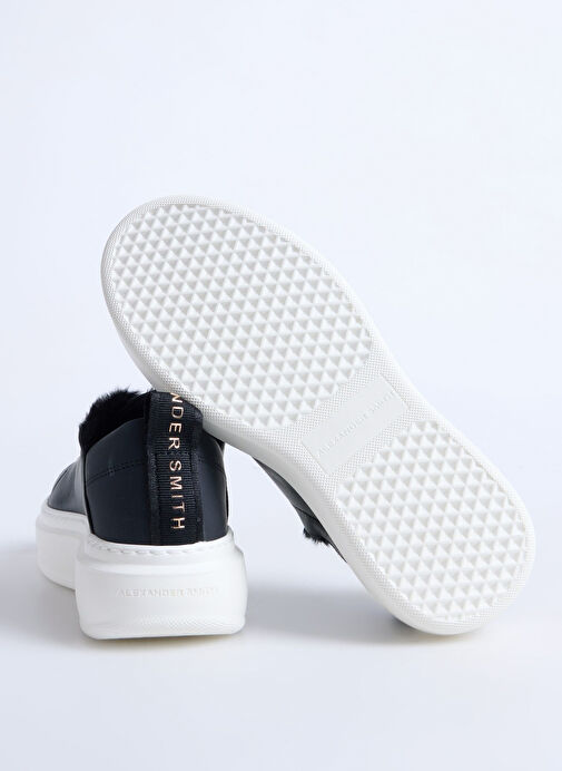 Alexander Smith Siyah Kadın Deri Sneaker WEMBLEY FOLDED WOMAN - Görsel 5