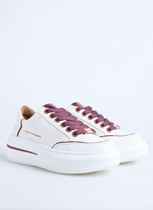 Alexander Smith Beyaz Kadın Deri Sneaker LANCASTER WOMAN - Görsel 3