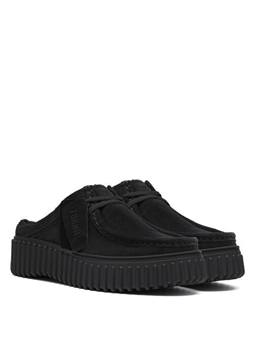 Clarks Unisex Süet Terlik Torhill Mule - Görsel 5